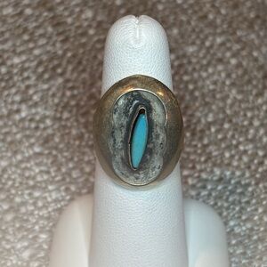 Turquoise and Sterling Ring